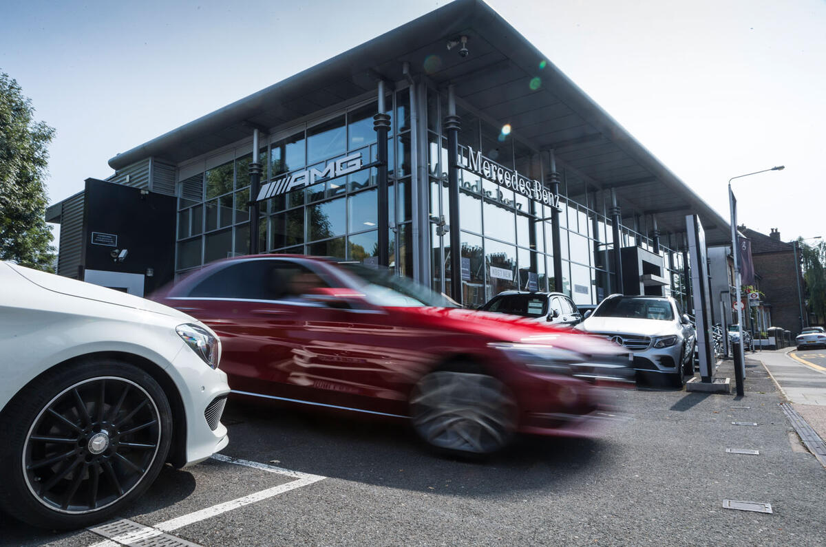 Mercedes-Benz UK dealership 