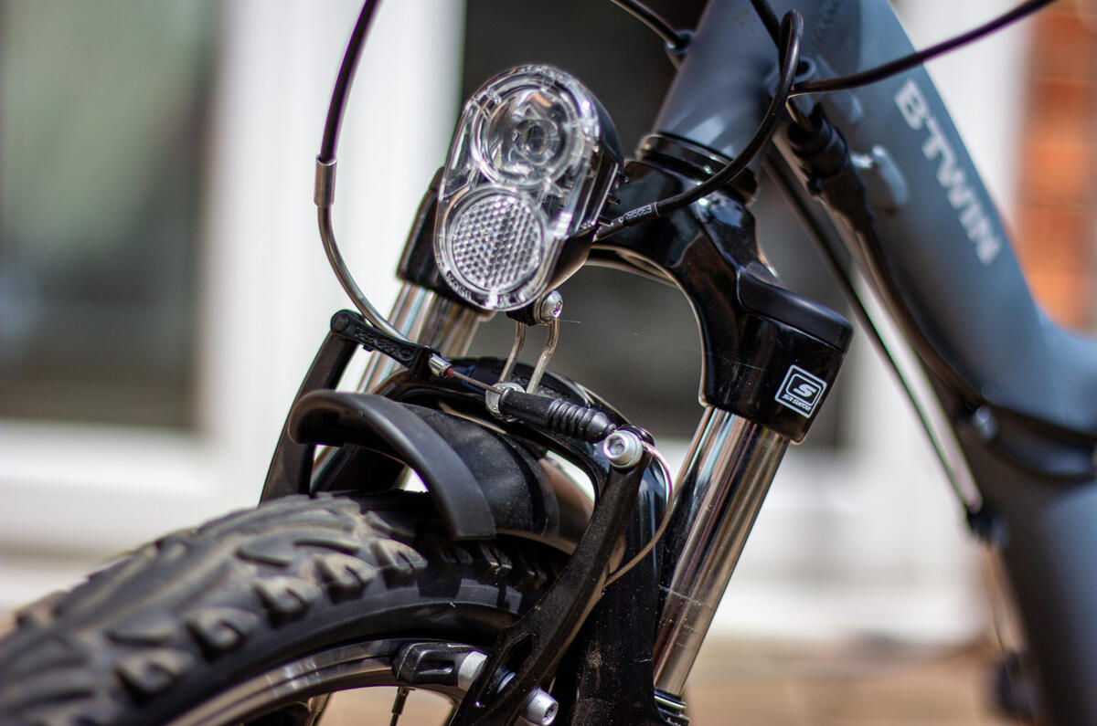 Wired in lights come as standard at the front and rear on the Riverside Original 920 E Electric Hybrid Wired in lights come as standard at the front and rear on the Riverside Original 920 E Electric Hybrid