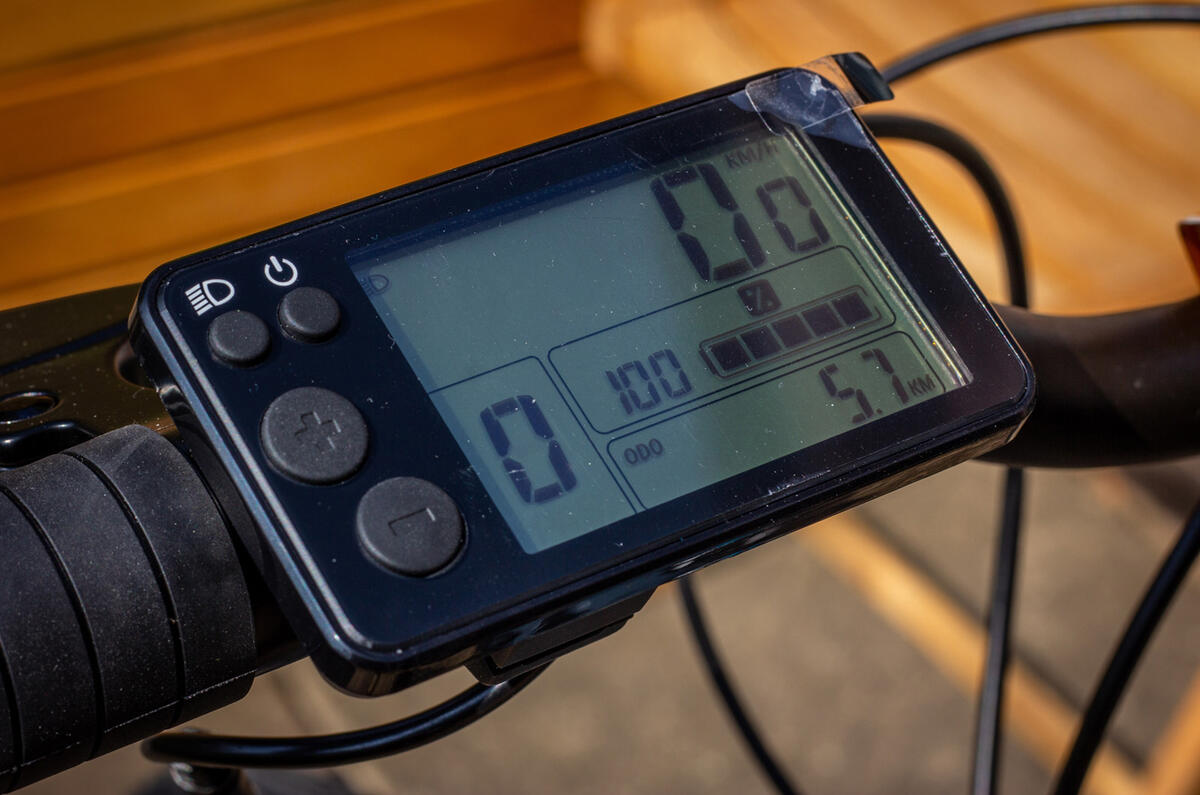 Electrical assistance can get you up to an official 15.5mph (although the screen often reads up to 16.8mph)  Electrical assistance can get you up to an official 15.5mph (although the screen often reads up to 16.8mph)
