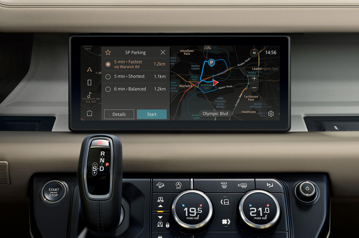 2020 Land Rover Defender reveal - infotainment