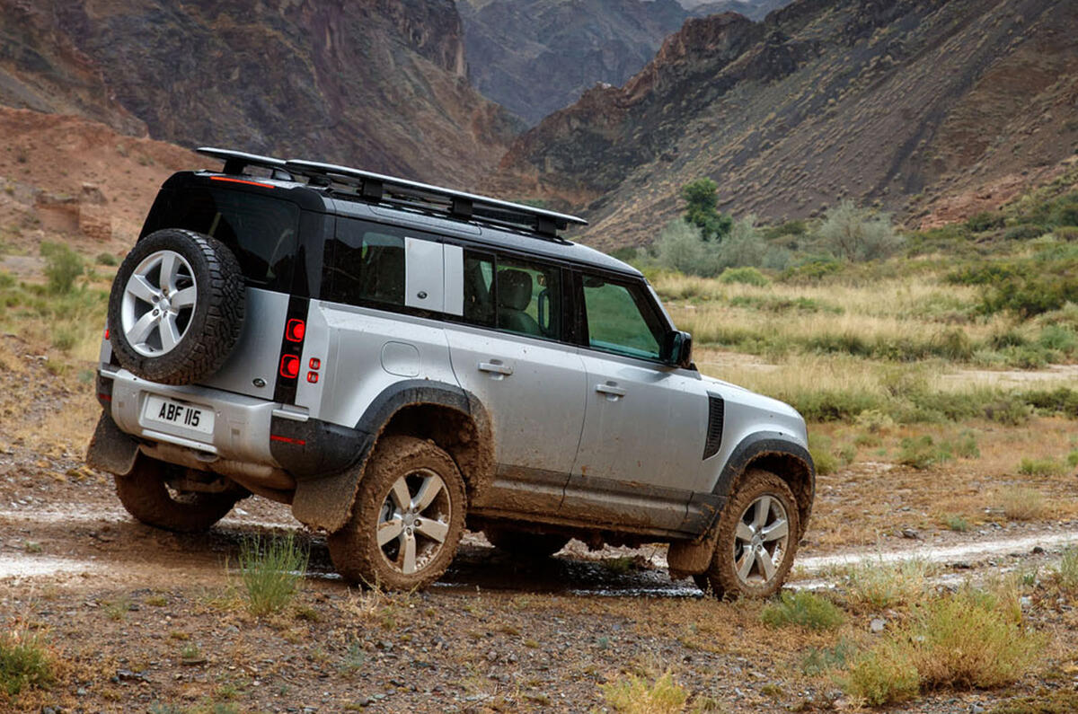 2020 Land Rover Defender reveal - off-roading rear