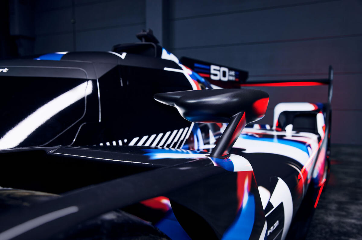 Detail Mirror BMW M Hybrid V8 LMDh racer  Detail Mirror BMW M Hybrid V8 LMDh racer