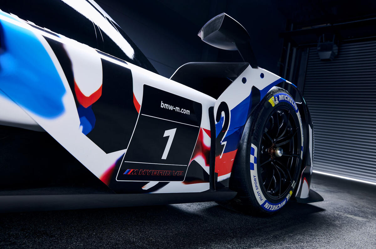 Detail Side Right BMW M Hybrid V8 LMDh racer  Detail Side Right BMW M Hybrid V8 LMDh racer