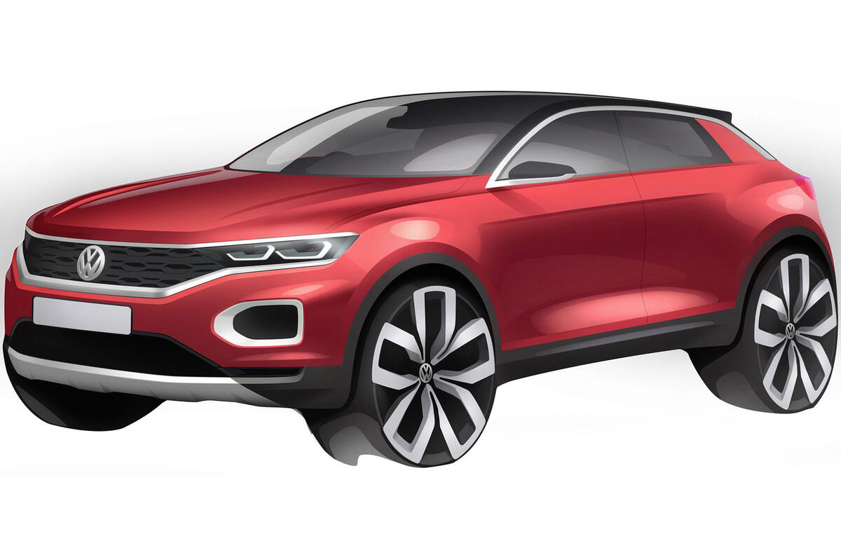 Volkswagen T-Roc: new sketch shows Qashqai rival's details