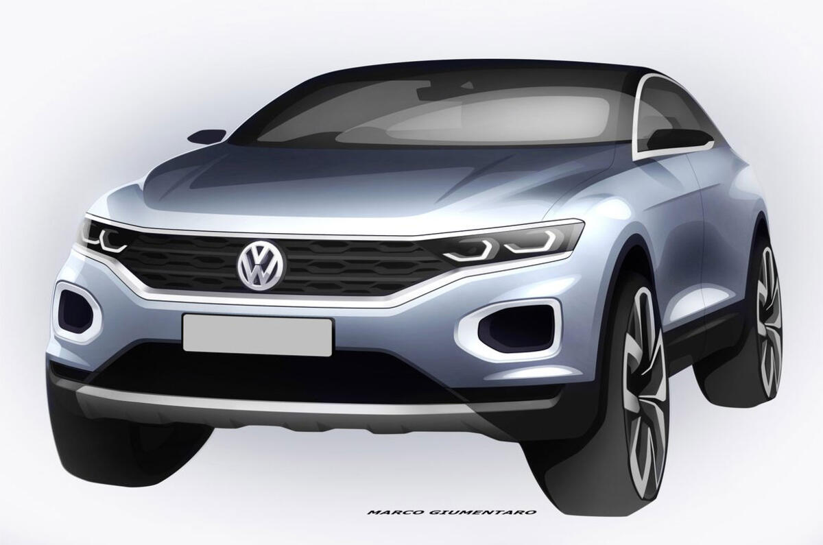 Volkswagen T-Roc: new sketch shows Qashqai rival's details