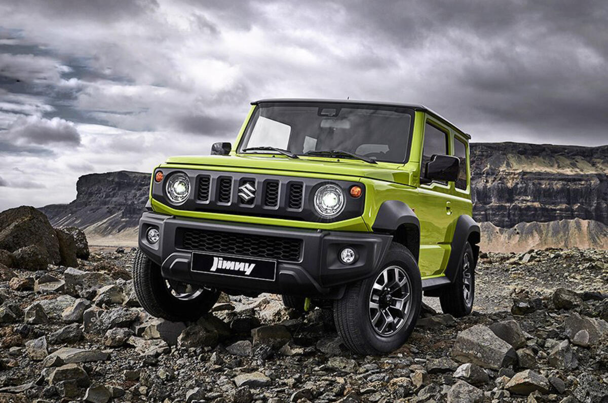 Suzuki Jimny 2019 official reveal photos three quarters