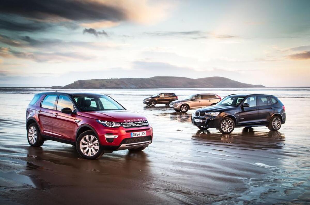 Land Rover Discovery Sport versus BMW X3, Volvo XC60 & Hyundai Santa Fe
