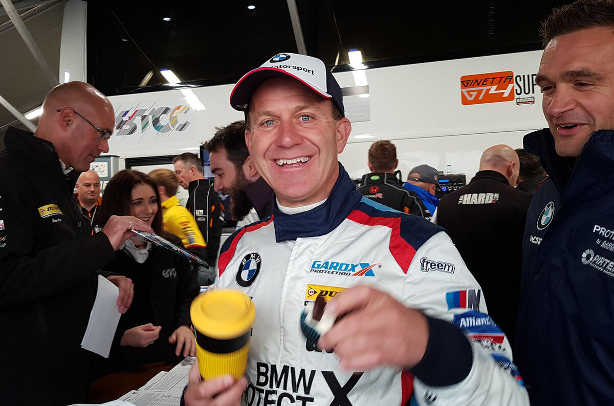 BTCC stars pair with Macmillan for the World's Fastest Coffee Morning