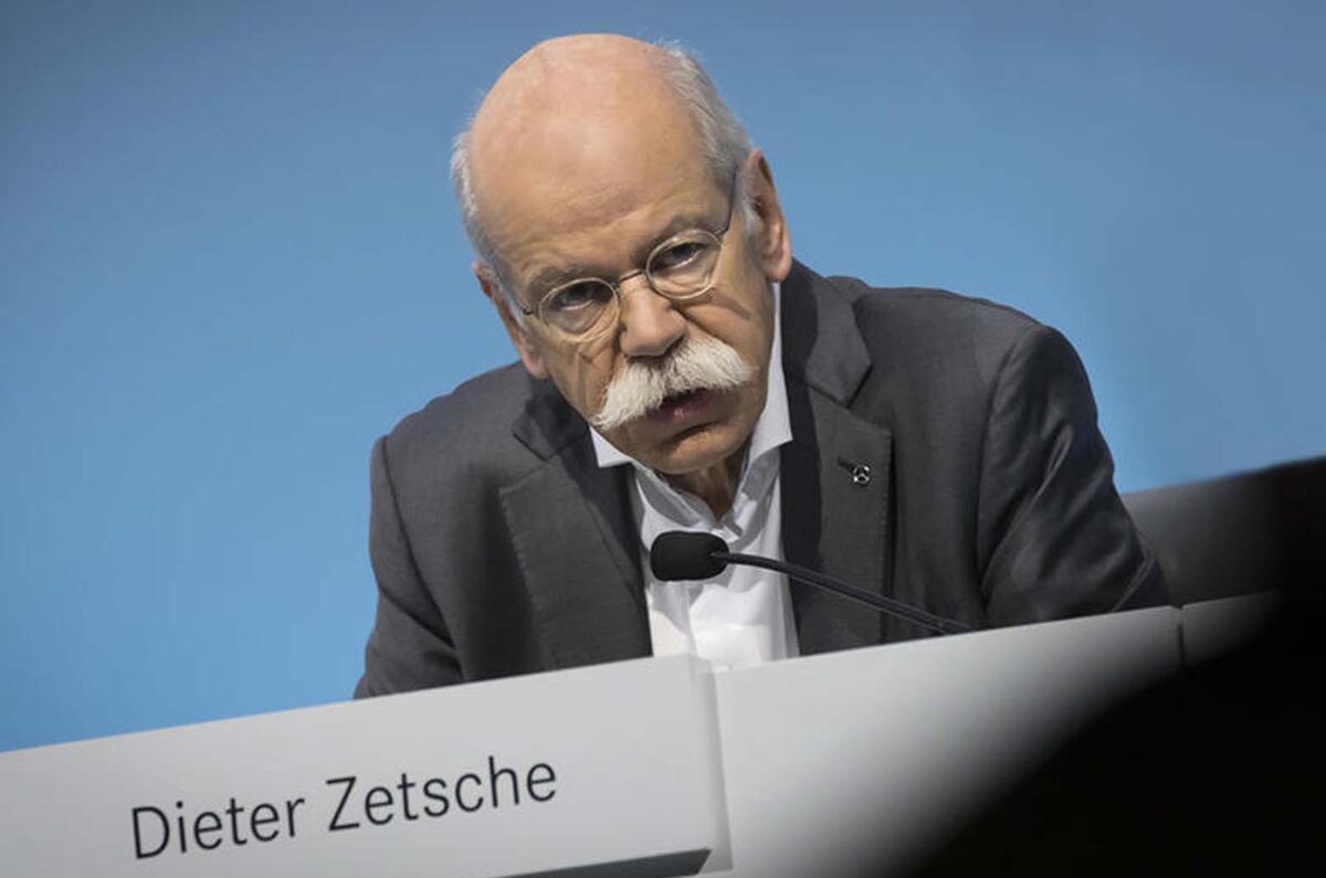 Mercedes boss Dieter Zetsche