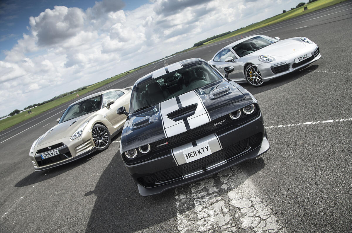 Chevrolet Camaro, Nissan GT-R, Porsche 911 Turbo