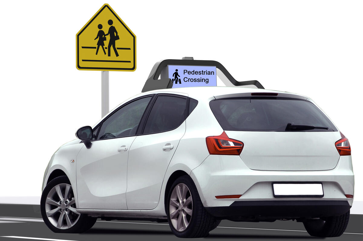 Autonomous cars with emoji displays in the pipeline