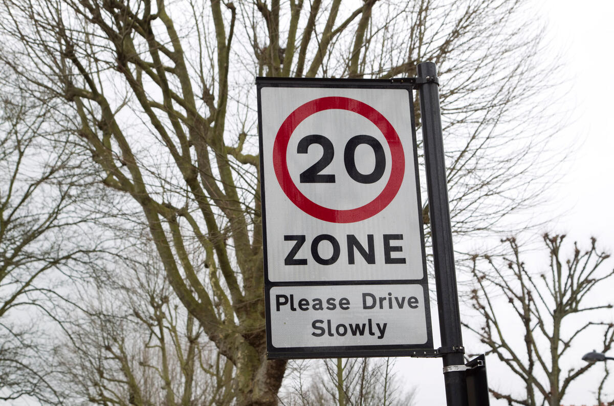 Speed limit sign