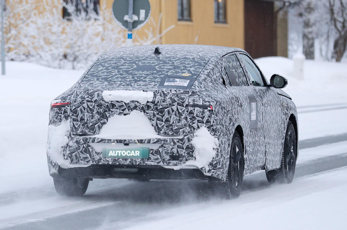 DS EV winter testing rear DS EV winter testing rear