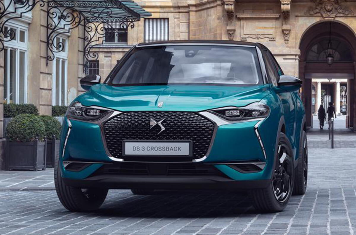New DS 3 Crossback revealed with petrol, diesel and electric power