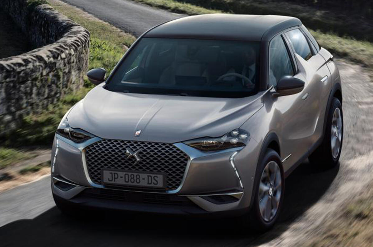 New DS 3 Crossback revealed with petrol, diesel and electric power