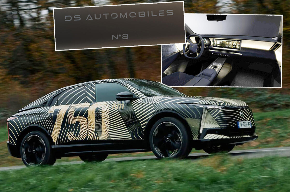 DS No8 prototype with interior and badge previews