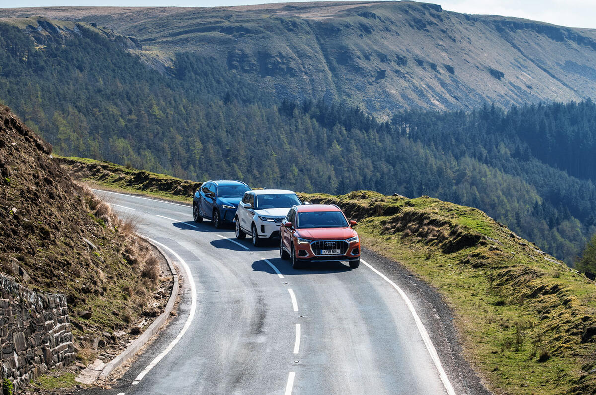 Range Rover Evoque vs Audi Q3 vs Volvo XC40 vs Lexus UX Range Rover Evoque vs Audi Q3 vs Volvo XC40 vs Lexus UX