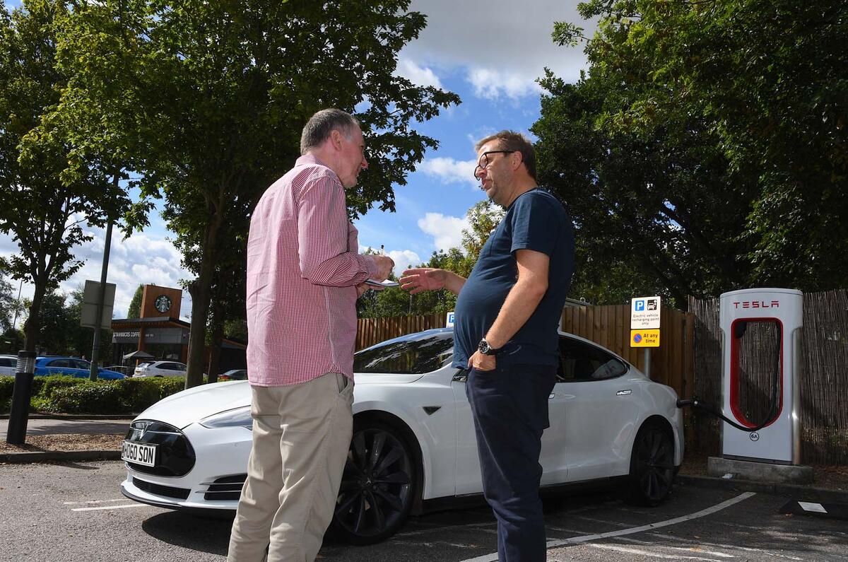 Tesla supercharging 