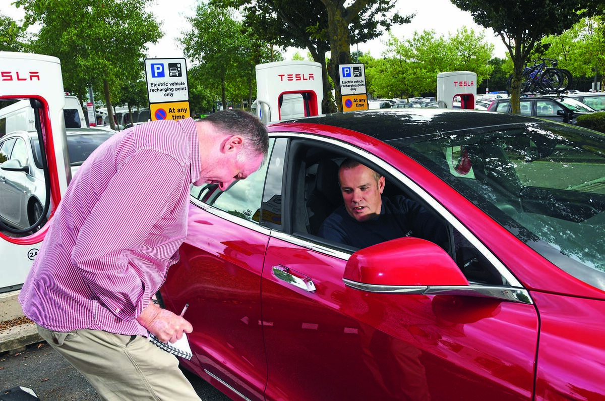 Tesla supercharging
