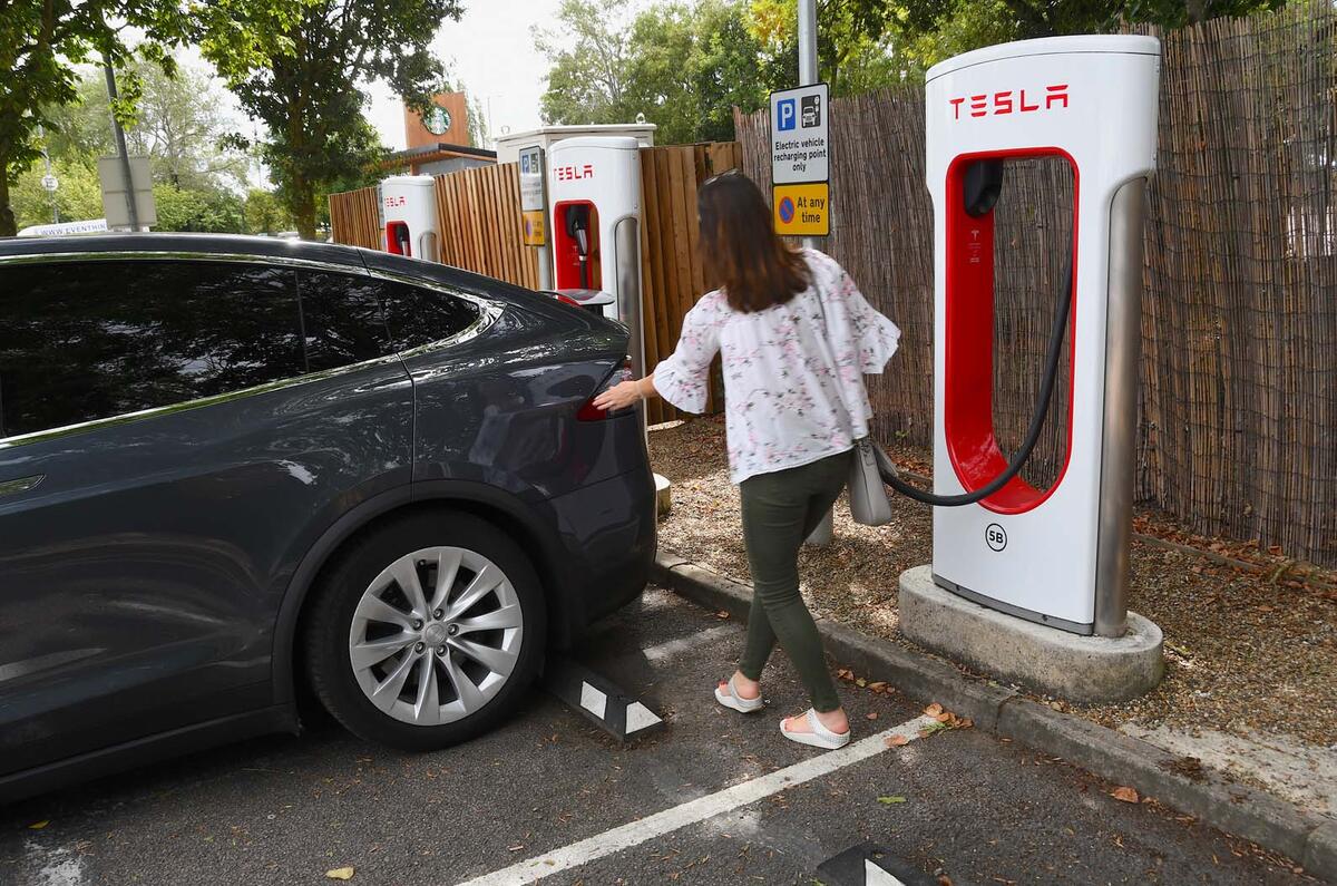 Tesla supercharging