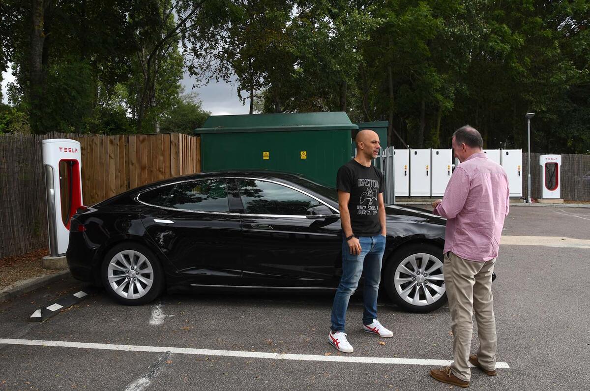 Tesla supercharging