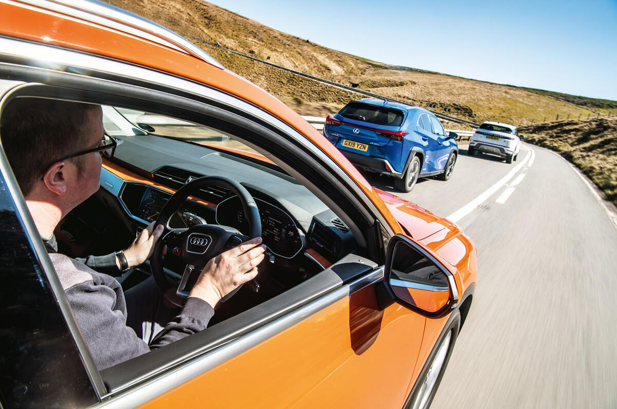 Range Rover Evoque vs Audi Q3 vs Volvo XC40 vs Lexus UX Range Rover Evoque vs Audi Q3 vs Volvo XC40 vs Lexus UX