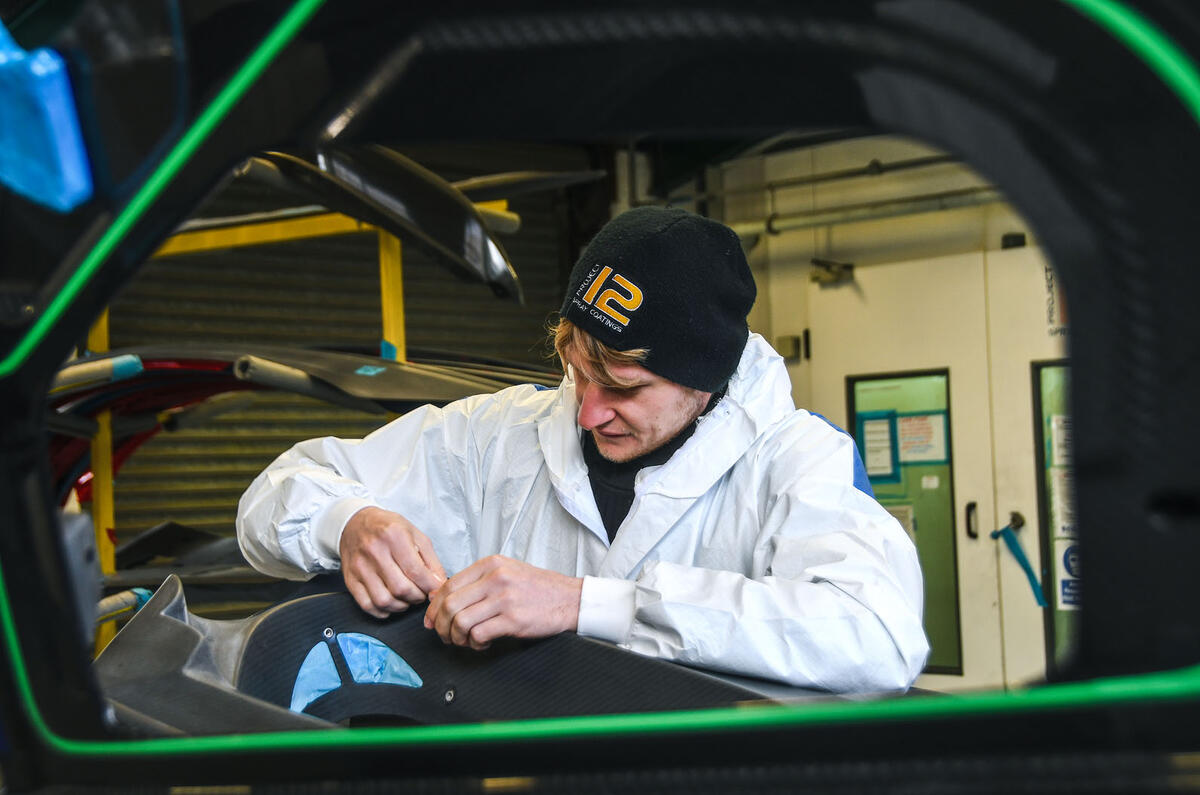 Behind the scenes at Project 12 - carbonfibre finishers