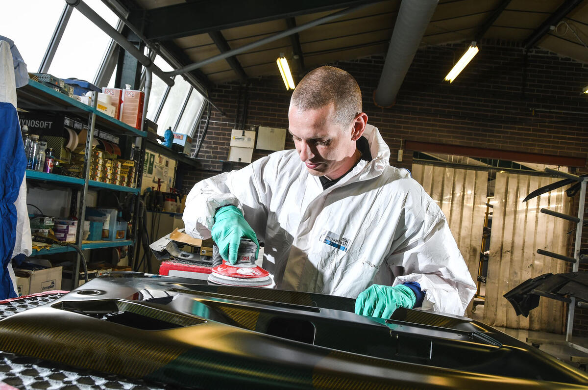 Behind the scenes at Project 12 - carbonfibre finishers