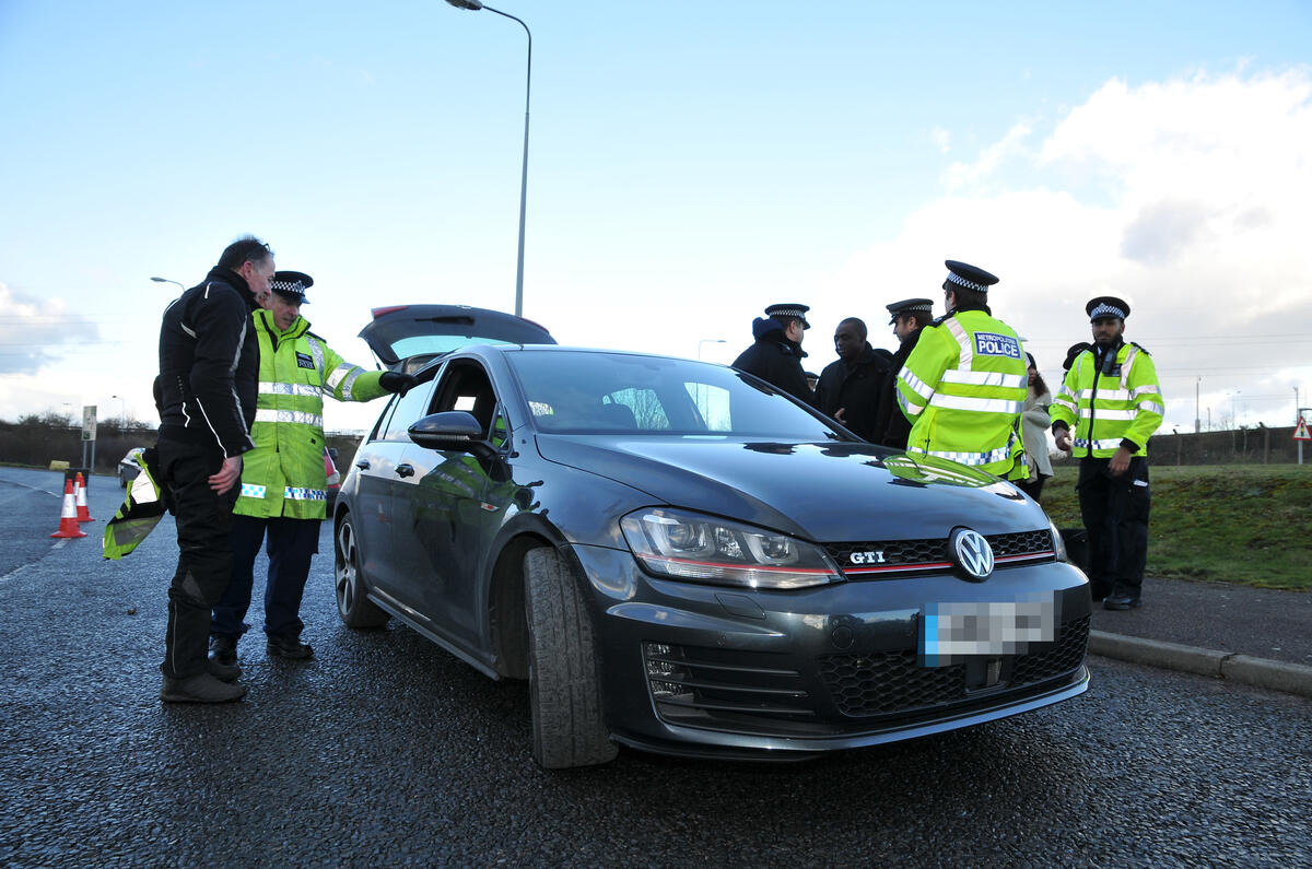 Uninsured car seized by police