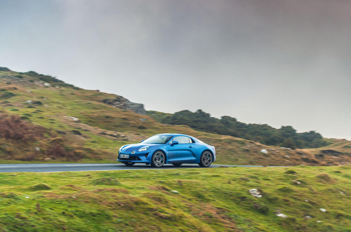 Alpine A110 B-road side