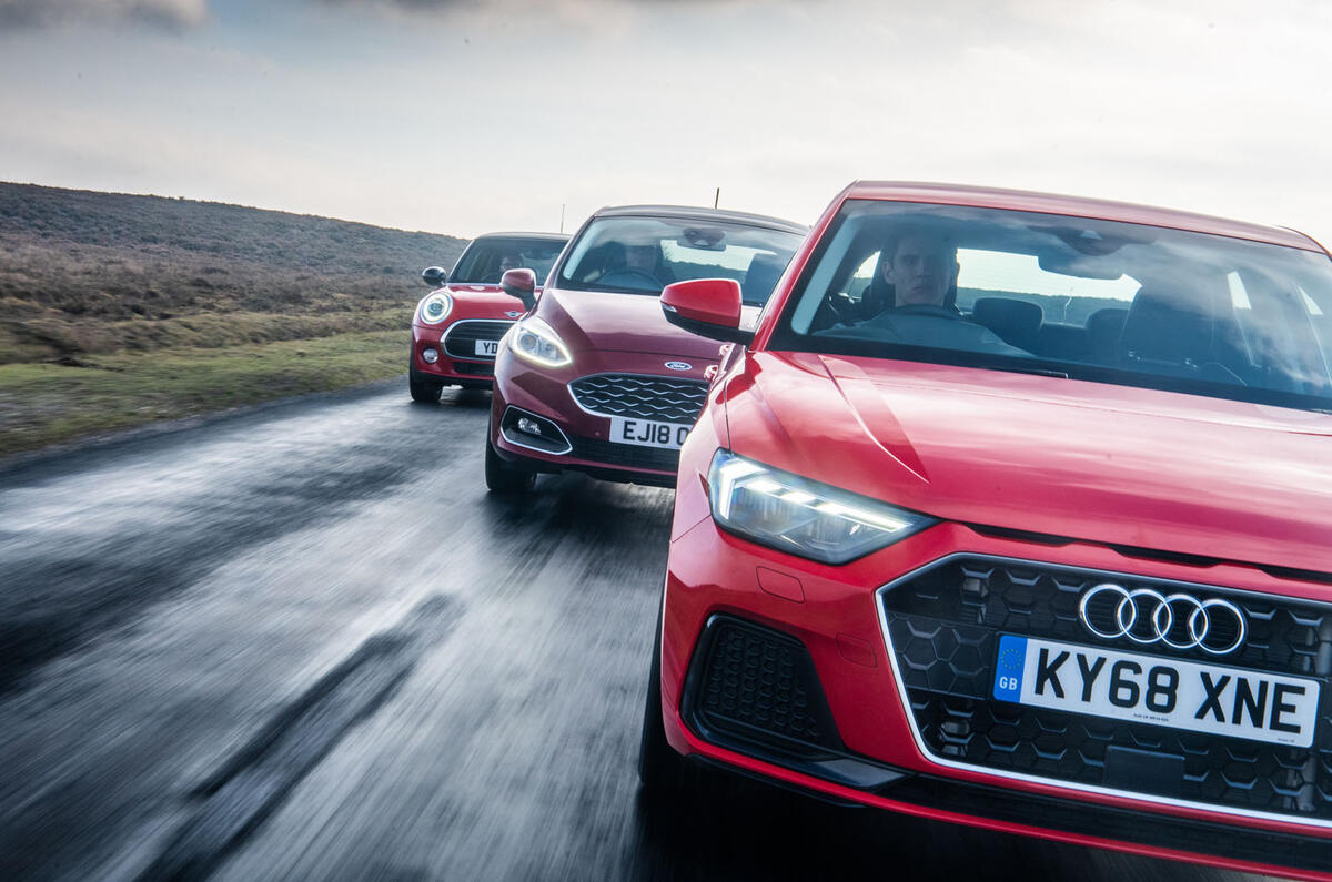 Audi A1 v. Ford Fiesta Vignale v. Mini Cooper Classic