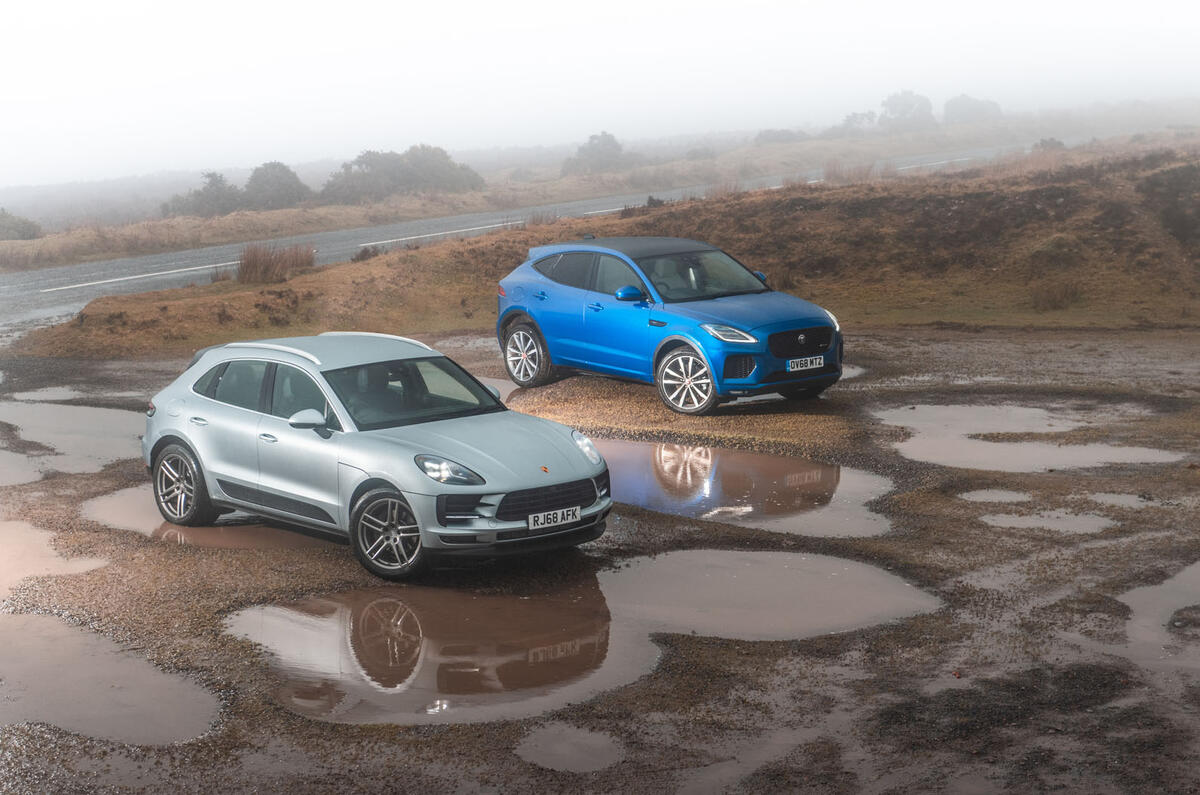 Porsche Macan vs Jaguar E-Pace 2019 - static