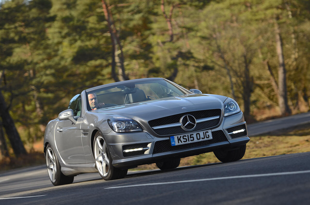 Mercedes-Benz SLK vs Mazda MX-5 RF: group test