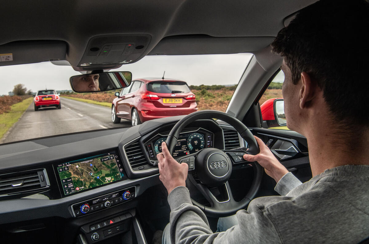 Audi A1 v. Ford Fiesta Vignale v. Mini Cooper Classic