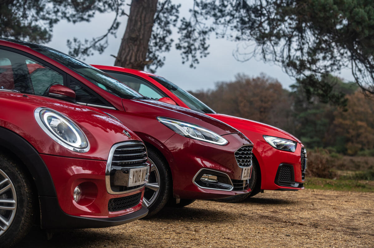 Audi A1 v. Ford Fiesta Vignale v. Mini Cooper Classic