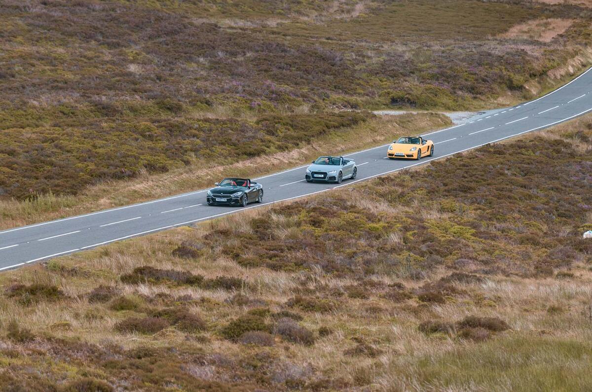 BMW Z4 vs Porsche Boxster and Audi TT