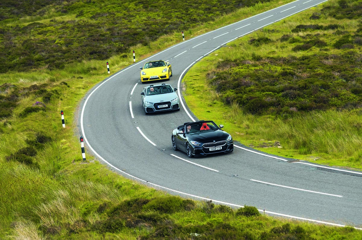 BMW Z4 vs Porsche Boxster and Audi TT