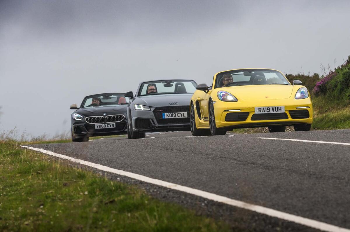 BMW Z4 vs Porsche Boxster and Audi TT