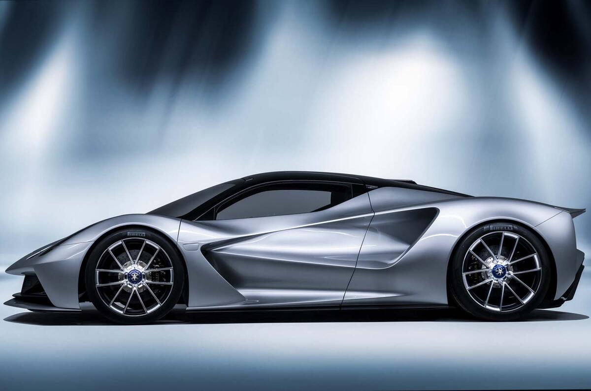 Lotus Evija studio shoot - side