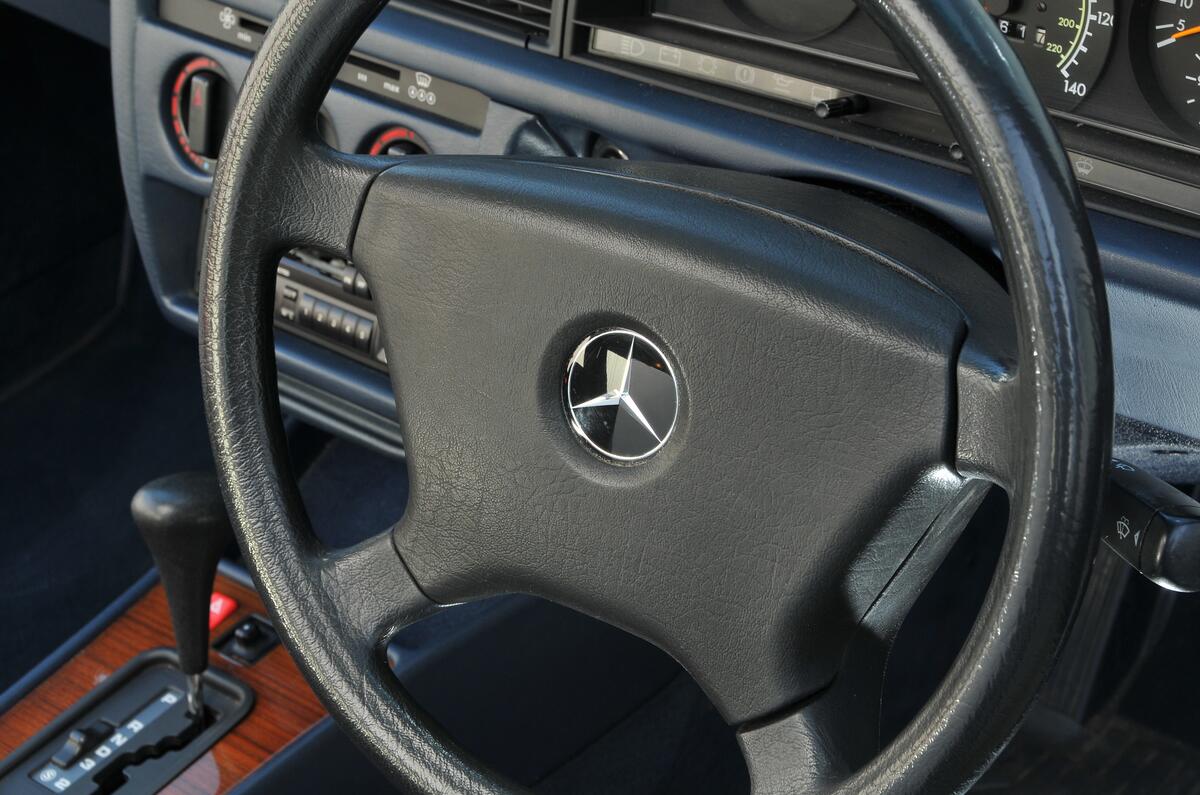 Mercedes 190E steering wheel