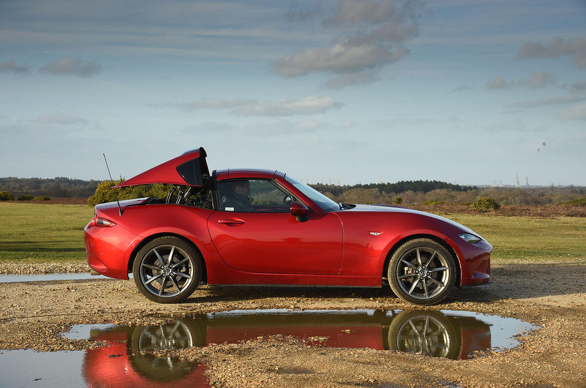 Mercedes-Benz SLK vs Mazda MX-5 RF: group test