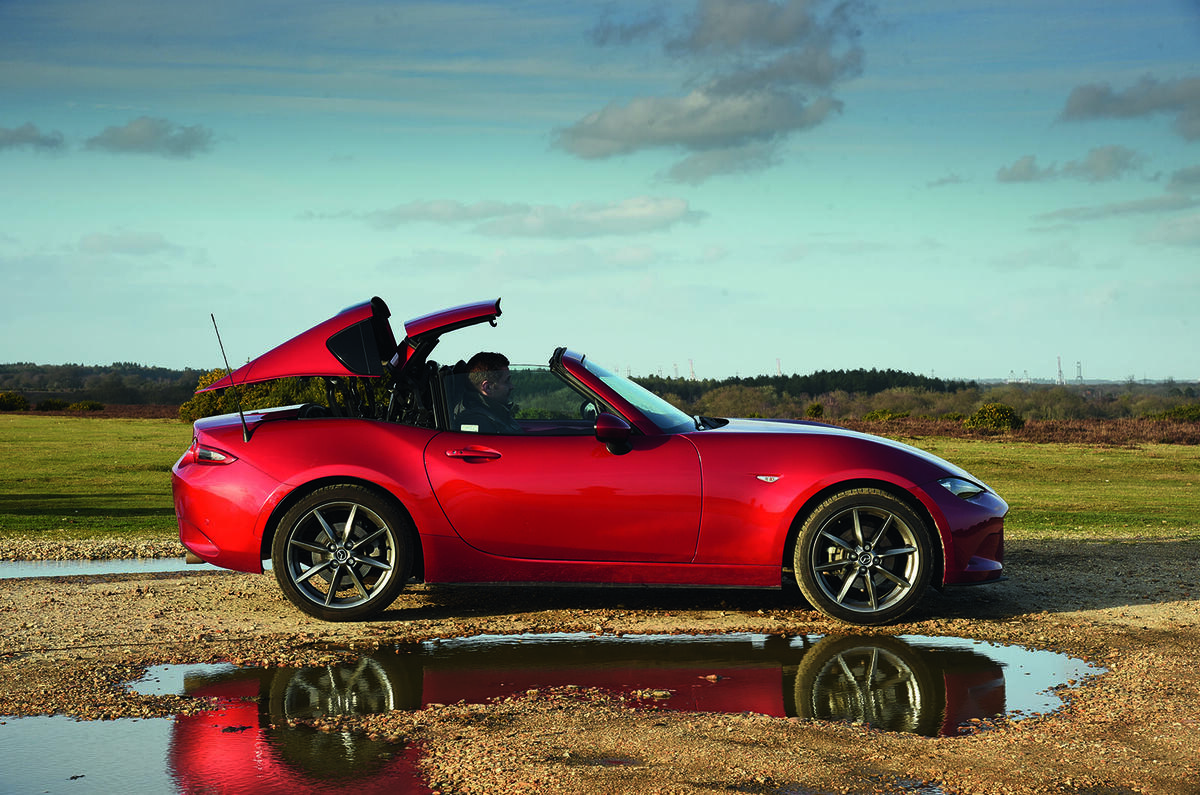 Mercedes-Benz SLK vs Mazda MX-5 RF: group test