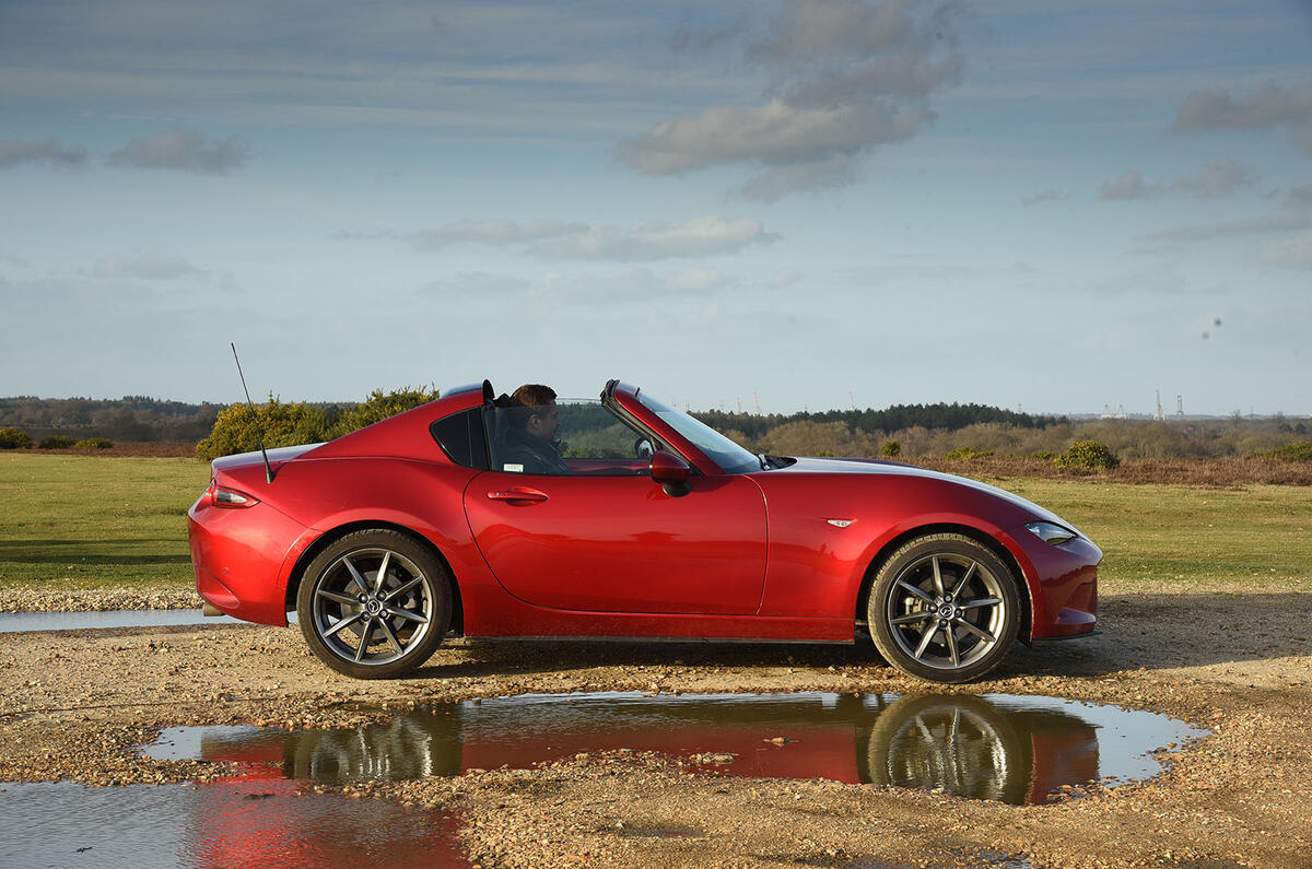 Mercedes-Benz SLK vs Mazda MX-5 RF: group test