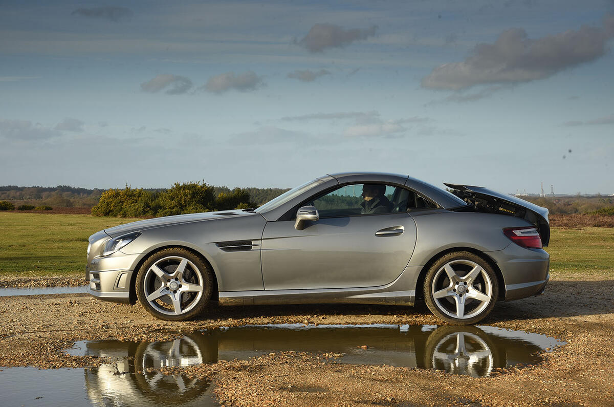 Mercedes-Benz SLK vs Mazda MX-5 RF: group test