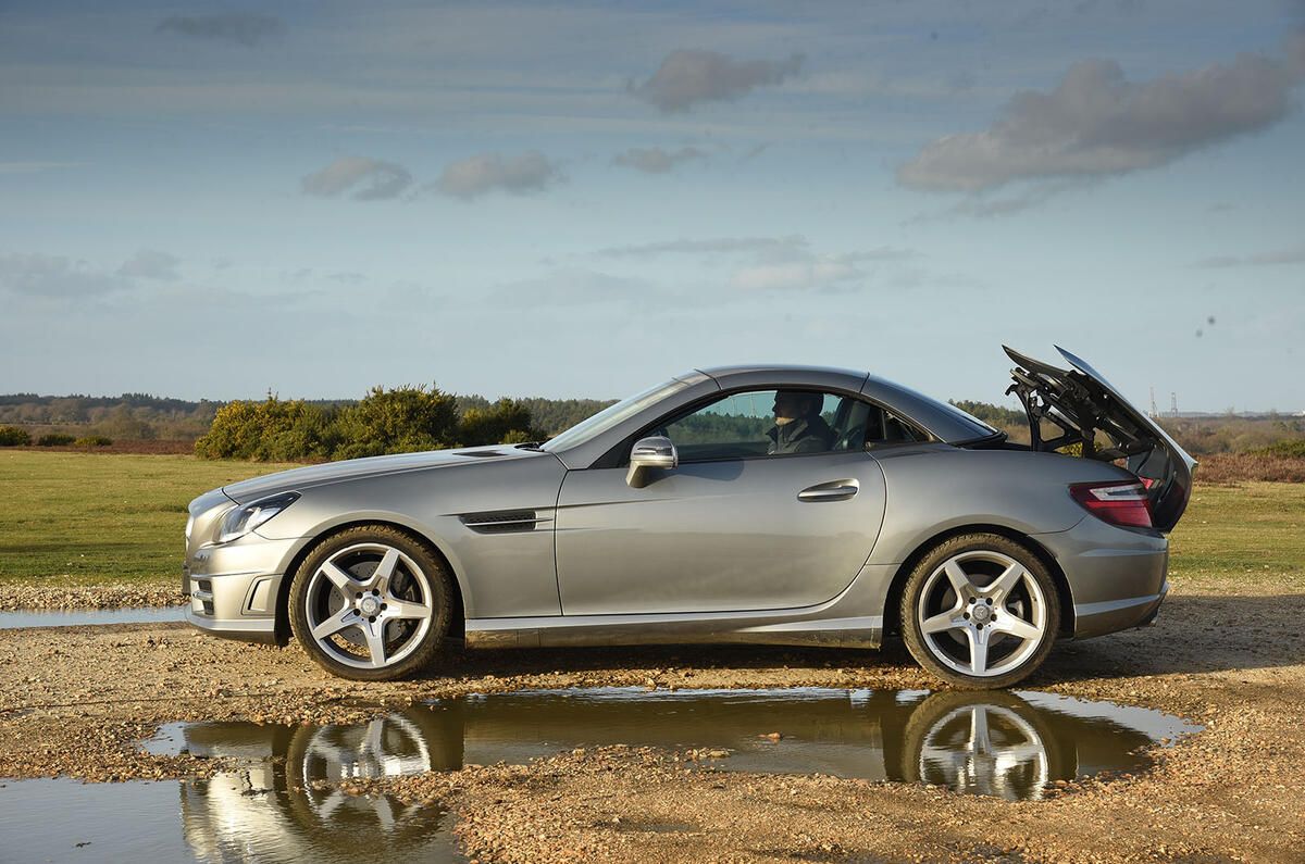 Mercedes-Benz SLK vs Mazda MX-5 RF: group test