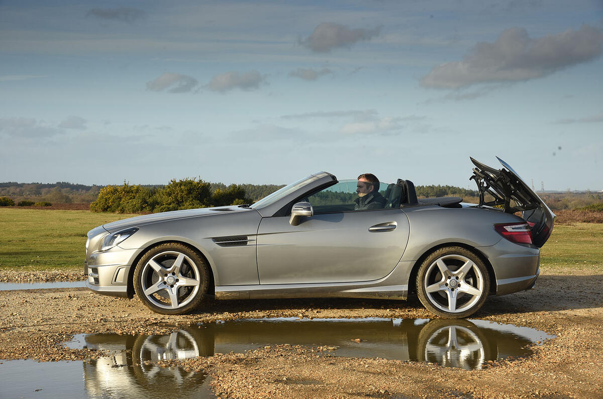 Mercedes-Benz SLK vs Mazda MX-5 RF: group test