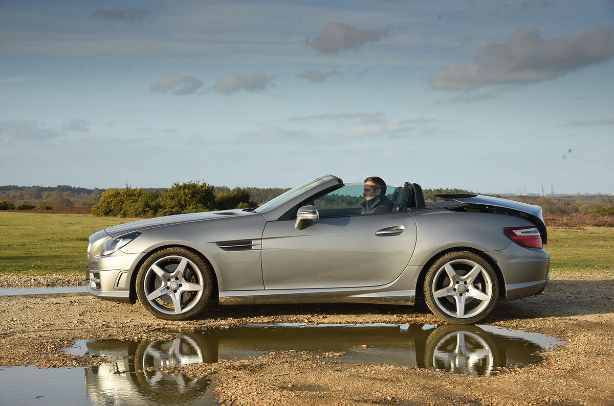Mercedes-Benz SLK vs Mazda MX-5 RF: group test