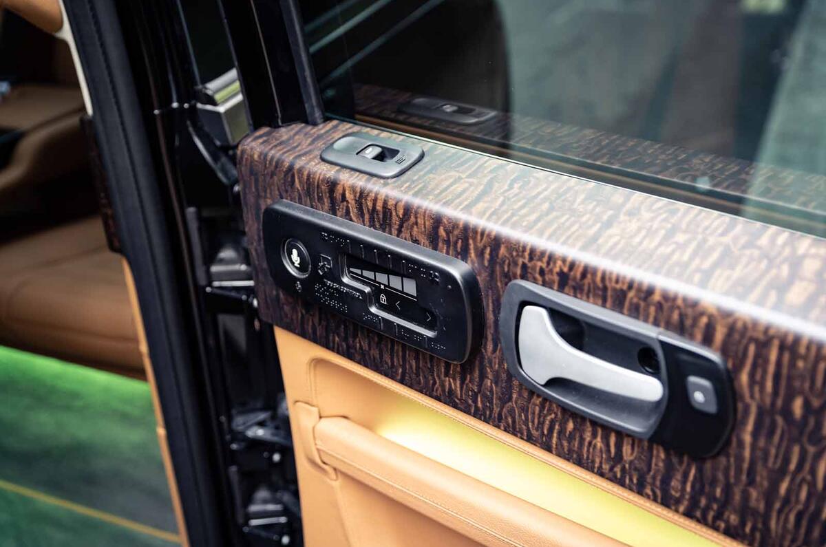 Sutton VIP Class LEVC taxi wood trim