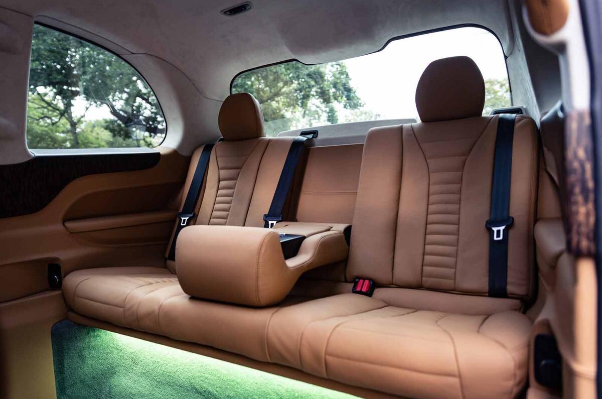 Sutton VIP Class LEVC taxi rear seats