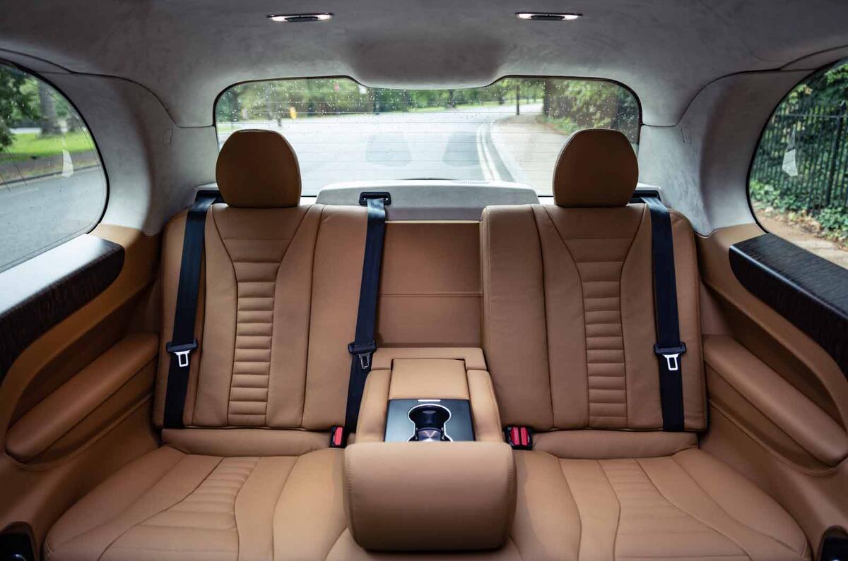 Sutton VIP Class LEVC taxi rear bench